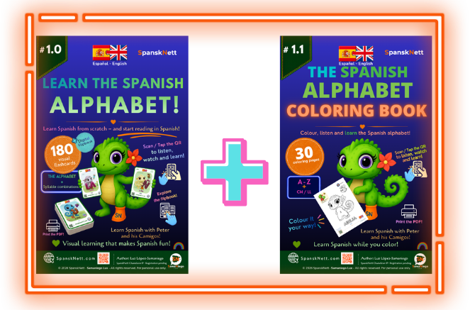 The Spanish alphabet · Both packs