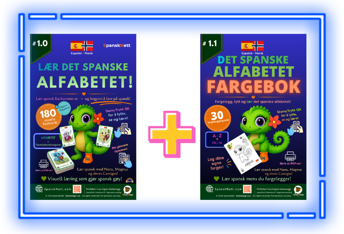 Det spanske alfabetet · Begge pakker