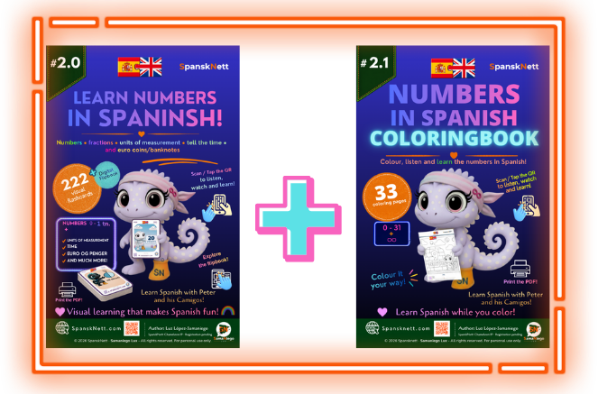 Numbers in Spanish · Both packs